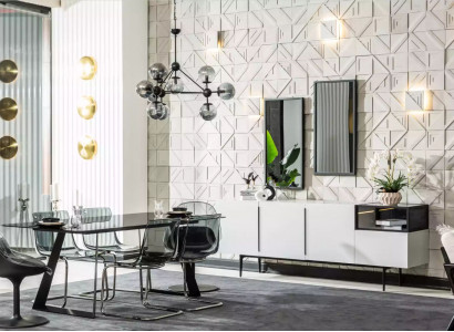 Design Esszimmer 6x Esszimmer Stühle Lehnstuhl Komplett Essgruppe 9tlg